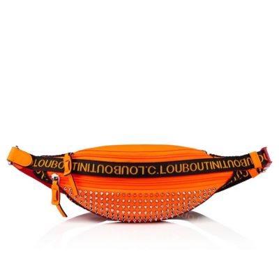 Bolsa Cinturon Parisnyc Christian Louboutin Hombre - Naranjas/Negros/Plateados - 1210908U634